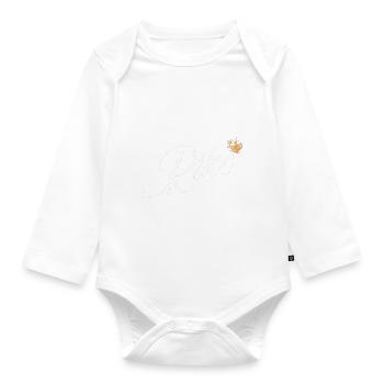 Riko Name für Frauen Kinder Kleinkinder - Riko Custom - Baby Bio-Langarm-Body - Weiß - Vorne