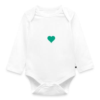 Barcelona - Organic Longsleeve Baby Bodysuit - white - Front