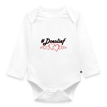 #FOLDING - Organic Longsleeve Baby Bodysuit - white - Front