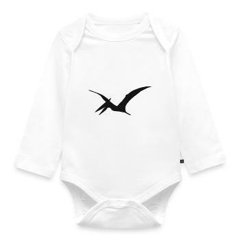 Dinosaures dino enfants de dinosaures Pteranodon Dinos - Body Bébé bio manches longues - blanc - Devant