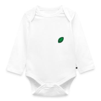 Rugby battement coeur rugby club pau montauban - Body Bébé bio manches longues - blanc - Devant