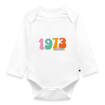 1973 Pro Roe - Body Bébé bio manches longues - blanc - Devant