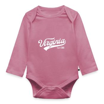 Virginia - Baby Bio-Langarm-Body - Mauve - Vorne