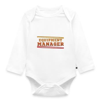 Equipments Manager - Baby Bio-Langarm-Body - Weiß - Vorne