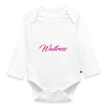 Nicest Waitress Ever 2 - Baby Bio-Langarm-Body - Weiß - Vorne