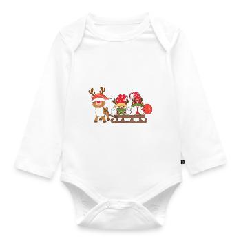 Noël Noël Gnomies - Body Bébé bio manches longues - blanc - Devant