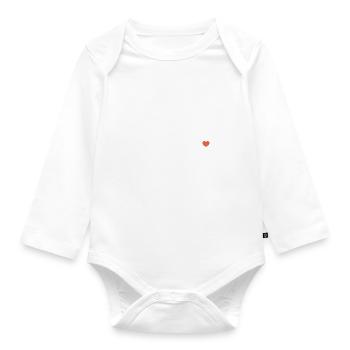 isère j aime l isère cadeau humour homme femme - Body Bébé bio manches longues - blanc - Devant