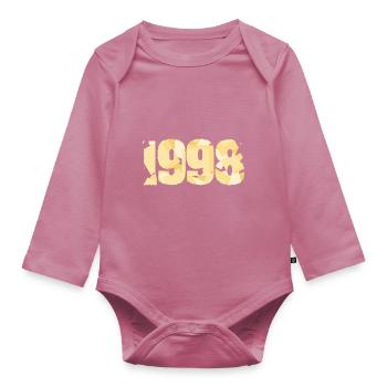 1998 - Organic Longsleeve Baby Bodysuit - mauve - Front