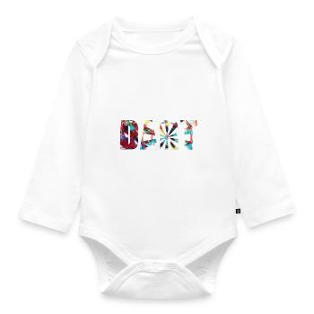 Dart, Graffiti, Peinture, Jeu de fléchettes, Fléchettes - Body Bébé bio manches longues - blanc - Devant