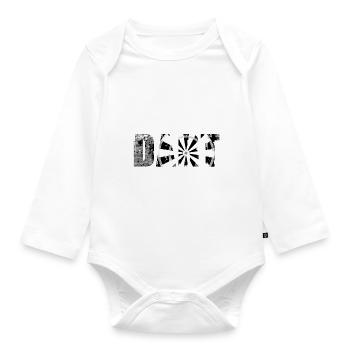 Dart,Graffiti,Painting,Dartboard,Darts - Organic Longsleeve Baby Bodysuit - white - Front