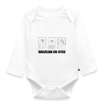 Jiu-Jitsu Brésilien Slap Bump Roll - Body Bébé bio manches longues - blanc - Devant