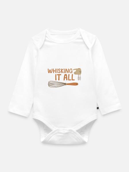 Whisking It All 4 - Baby Bio-Langarm-Body - Weiß