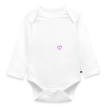 Après Ski 2024 Heart Trip - Organic Longsleeve Baby Bodysuit - white - Front