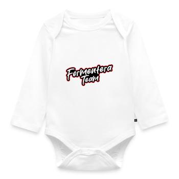 Formentera Team - Organic Longsleeve Baby Bodysuit - white - Front