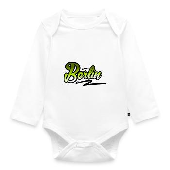 Berlin - Baby Bio-Langarm-Body - Weiß - Vorne