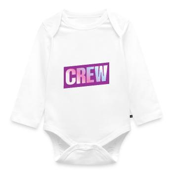 Crew - Baby Bio-Langarm-Body - Weiß - Vorne