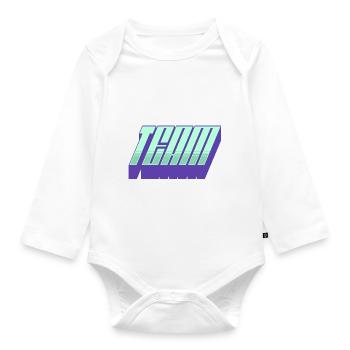 Team - Baby Bio-Langarm-Body - Weiß - Vorne