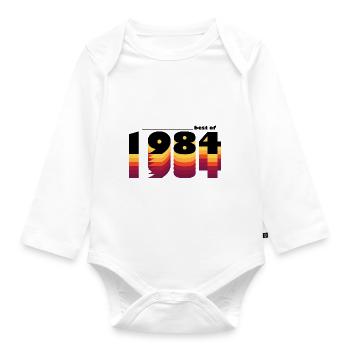 Das Beste aus 1984, 41. Geburtstagsparty, zeitlos - Baby Bio-Langarm-Body - Weiß - Vorne