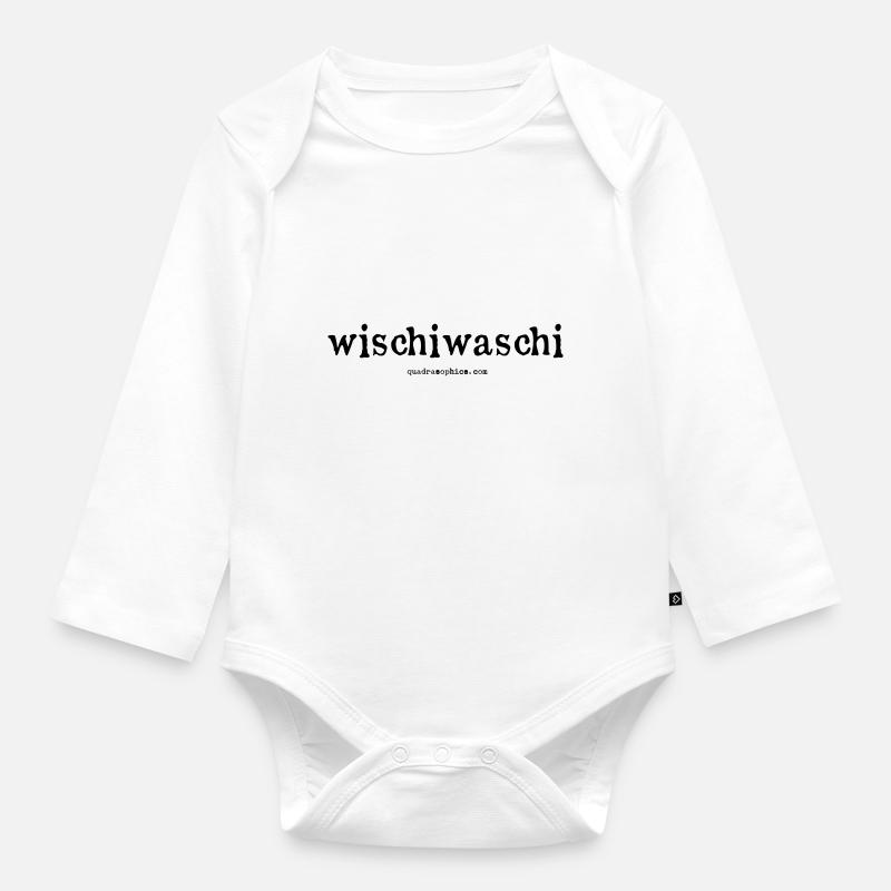 Wischiwaschi - Baby Bio-Langarm-Body - Weiß