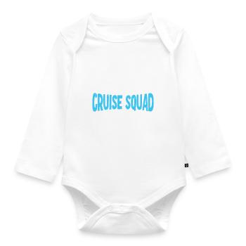 Vacay Squad Family Holidays - Organic Longsleeve Baby Bodysuit - white - Front