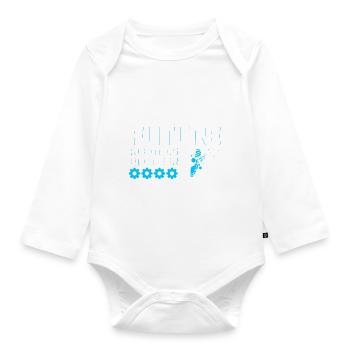 Robot Robotics Engineer Costume Robot - Organic Longsleeve Baby Bodysuit - white - Front