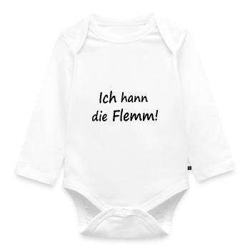 Saarländer Saarländisch Saar Saarland Geschenk - Baby Bio-Langarm-Body - Weiß - Vorne