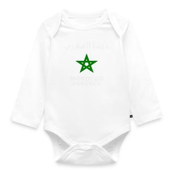 Maroc - Maroc - Maroc pour toujours - Body Bébé bio manches longues - blanc - Devant
