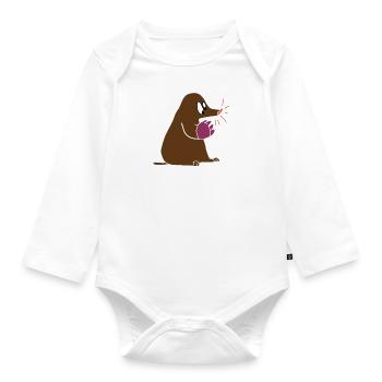 Mole Mole Liebaher Gift Gardener - Organic Longsleeve Baby Bodysuit - white - Front