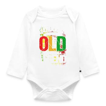 Vintage Rasta Reggae Jamaica Geschenk - Baby Bio-Langarm-Body - Weiß - Vorne