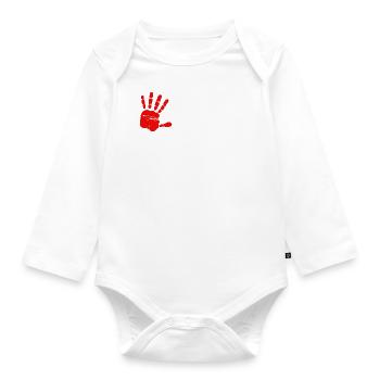 No Ticket No Support Informatik Admin - Baby Bio-Langarm-Body - Weiß - Vorne