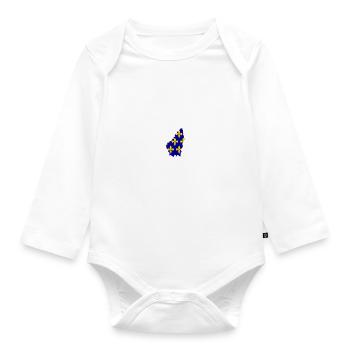 Bébés égaux meilleurs ont un papa Ardéchois - Body Bébé bio manches longues - blanc - Devant