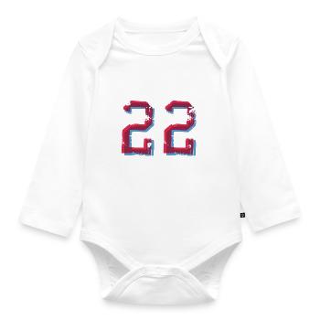 Big Sister 2022 Baby Pregnancy Daughter - Organic Longsleeve Baby Bodysuit - white - Front