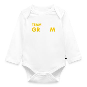 Team groom - Baby Bio-Langarm-Body - Weiß - Vorne
