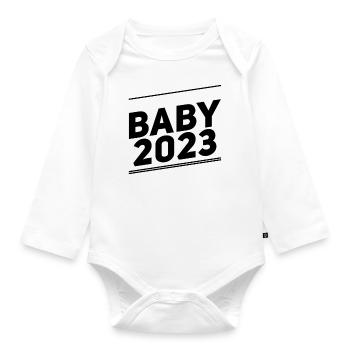 Bébé 2023 - Body Bébé bio manches longues - blanc - Devant