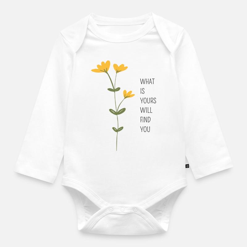 QUEL EST LE VÔTRE VOUS TROUVERA - Body Bébé bio manches longues - blanc