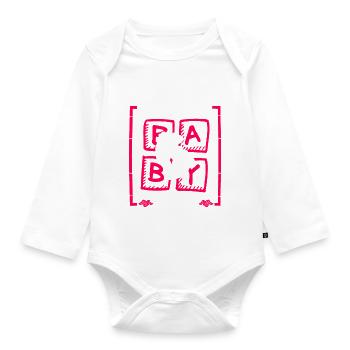 Sisterinlaw Thinks It's a Girl Gender Reveal Funny - Organic Longsleeve Baby Bodysuit - white - Front