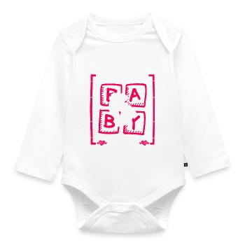 L’arrière-grand-mère pense que c’est un genre de fille - Body Bébé bio manches longues - blanc - Devant