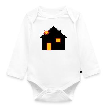 HitHouse - Baby Bio-Langarm-Body - Weiß - Vorne