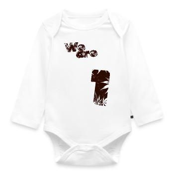 WEare1 - Organic Longsleeve Baby Bodysuit - white - Front
