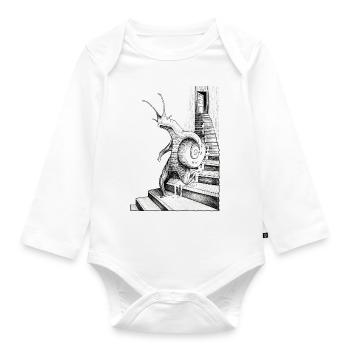DIE WENDELTREPPEN - Baby Bio-Langarm-Body - Weiß - Vorne