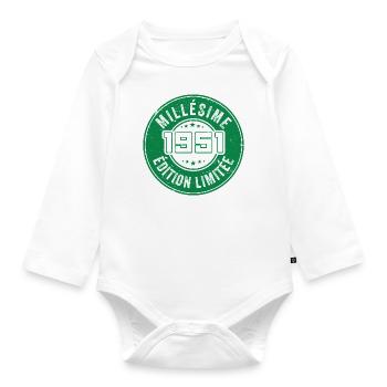 Millésime 1951 | édition limitée Anniversaire 1951 - Body Bébé bio manches longues - blanc - Devant