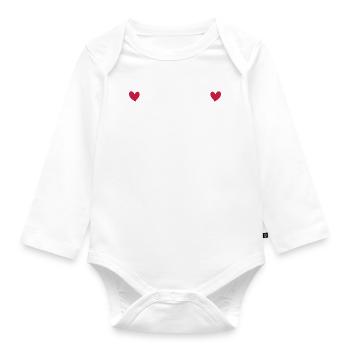 Maman je t'aime pour toute la vie - Body Bébé bio manches longues - blanc - Devant