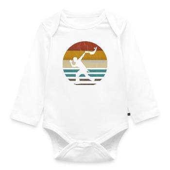 Jai Alai Sports Rétro vintage Cesta-Punta, Pelota - Body Bébé bio manches longues - blanc - Devant
