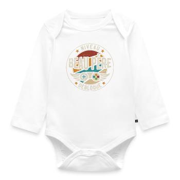 Niveau Beau Père Débloqué - Body Bébé bio manches longues - blanc - Devant