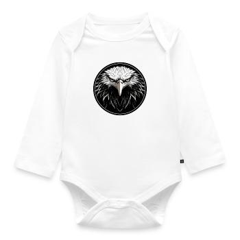 Eagle - Organic Longsleeve Baby Bodysuit - white - Front