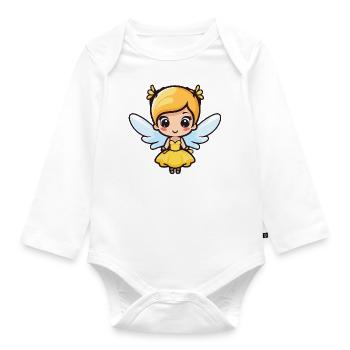 Fée Mignon Bébé Conte de fées - Body Bébé bio manches longues - blanc - Devant