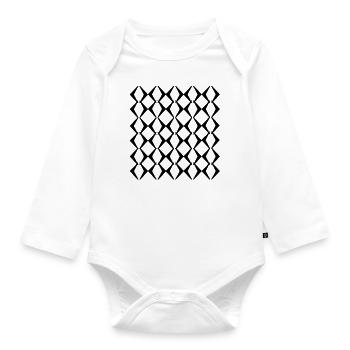 Uni Mode - Baby Bio-Langarm-Body - Weiß - Vorne