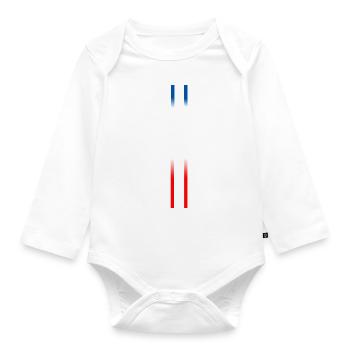 FRANCE - Organic Longsleeve Baby Bodysuit - white - Front