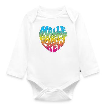 Malle Party Crew - Baby Bio-Langarm-Body - Weiß - Vorne
