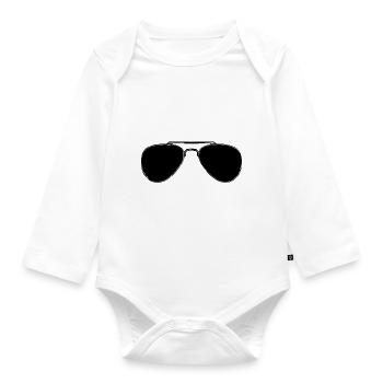 Sonnenbrille 2704 s - Baby Bio-Langarm-Body - Weiß - Vorne